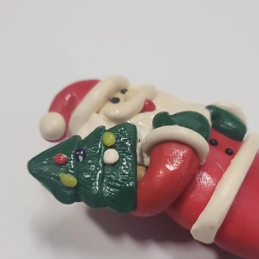 Festive Santa Claus Brooch